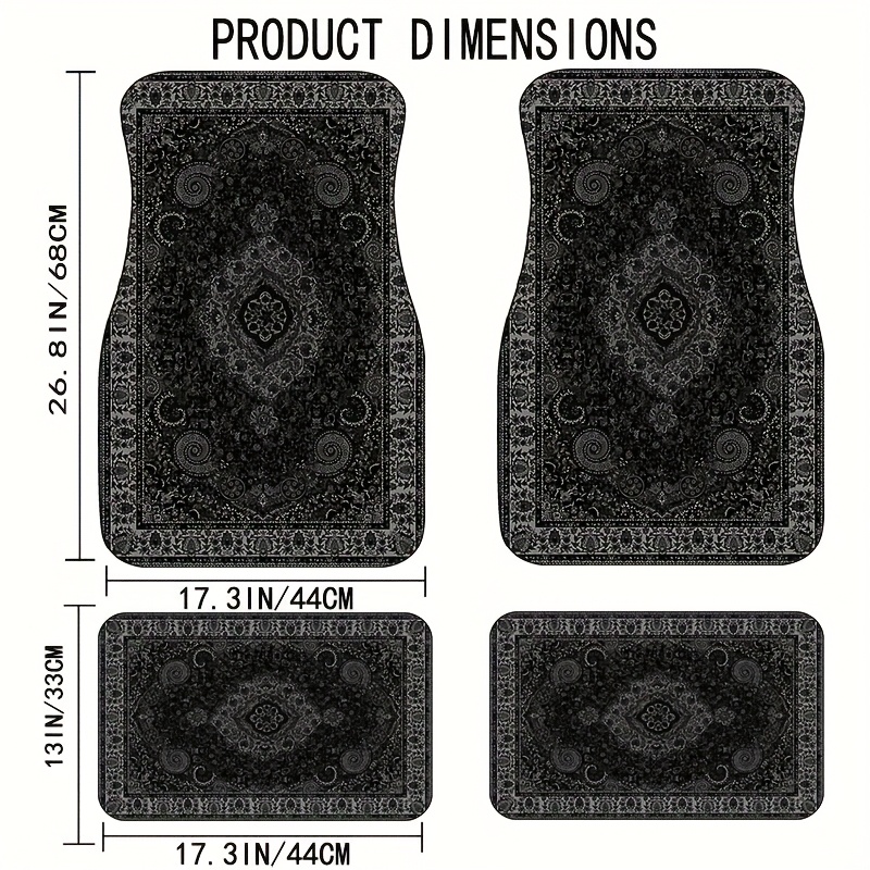 Interior Design Concept - Tapetes de carro retangular bandana impressão