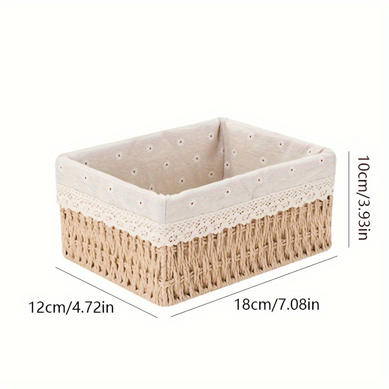 Cesta de armazenamento de ratt - Woven Basket Set avaliação e preço