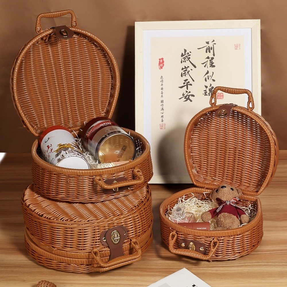 Cesta de Armazenamento Redonda - Woven Basket Set avaliação e preço