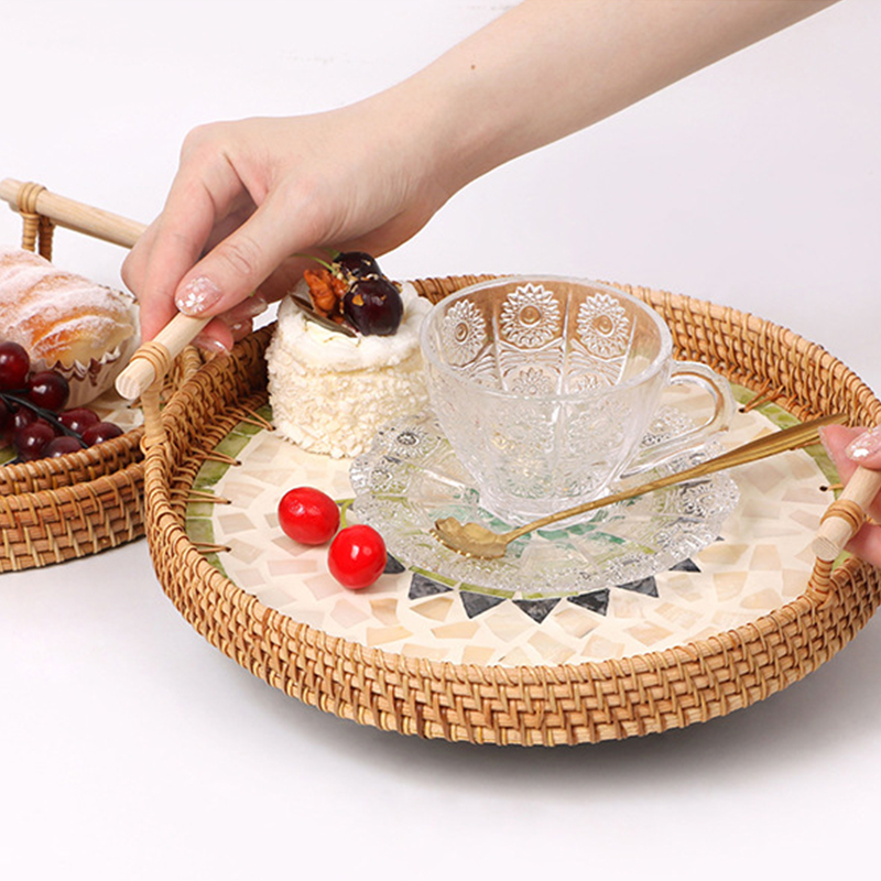 Bandeja de tecido artesanal vi - Woven Basket Set avaliação e preço