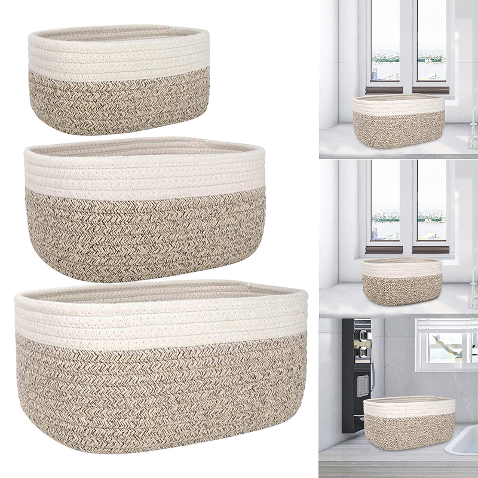 Cesto de Algodão para Pratelei - Woven Basket Set avaliação e preço