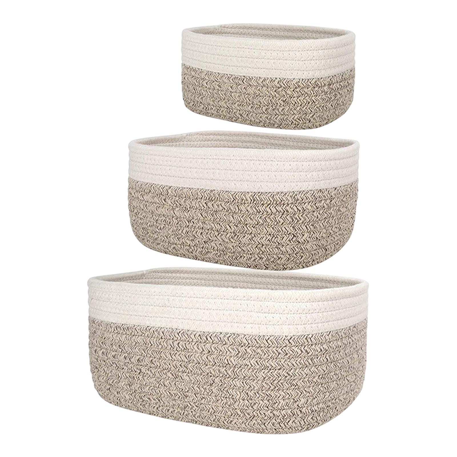 Cesto de Algodão para Pratelei - Woven Basket Set avaliação e preço