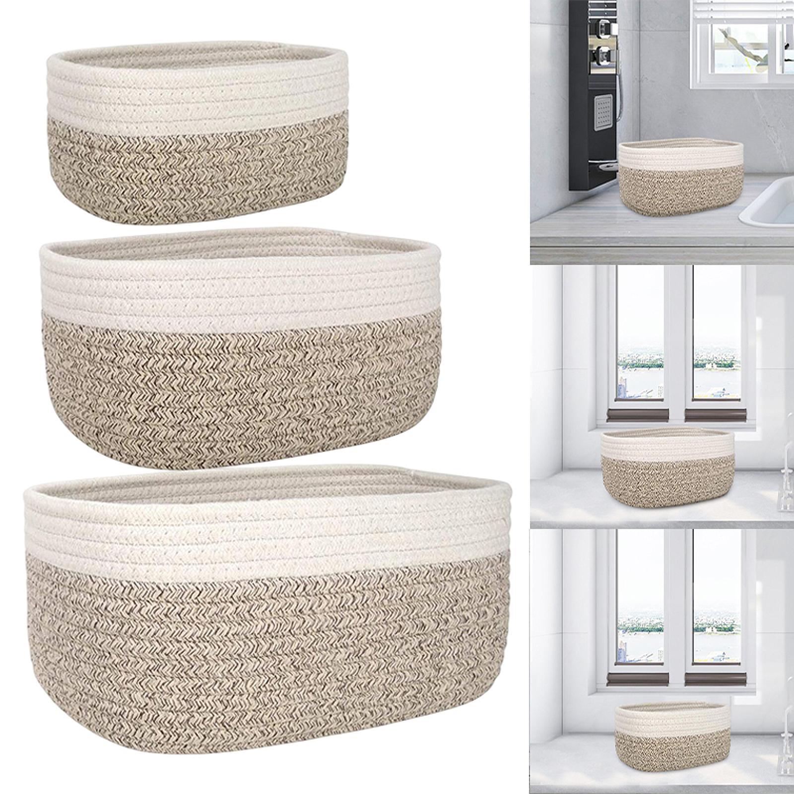 Cesto de Algodão para Pratelei - Woven Basket Set avaliação e preço