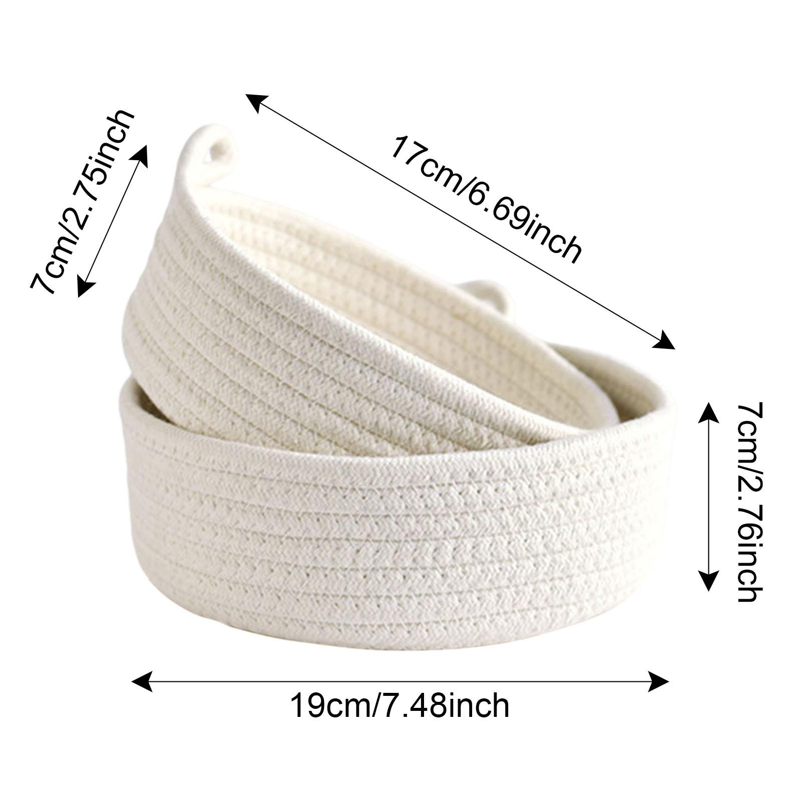 Conjunto de Cestos Pequenos de - Woven Basket Set avaliação e preço