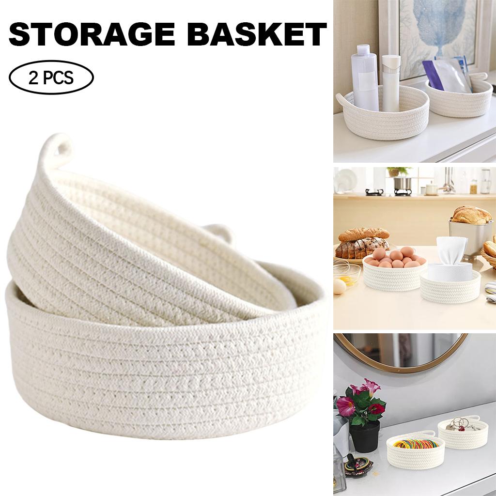Conjunto de Cestos Redondos de - Woven Basket Set avaliação e preço