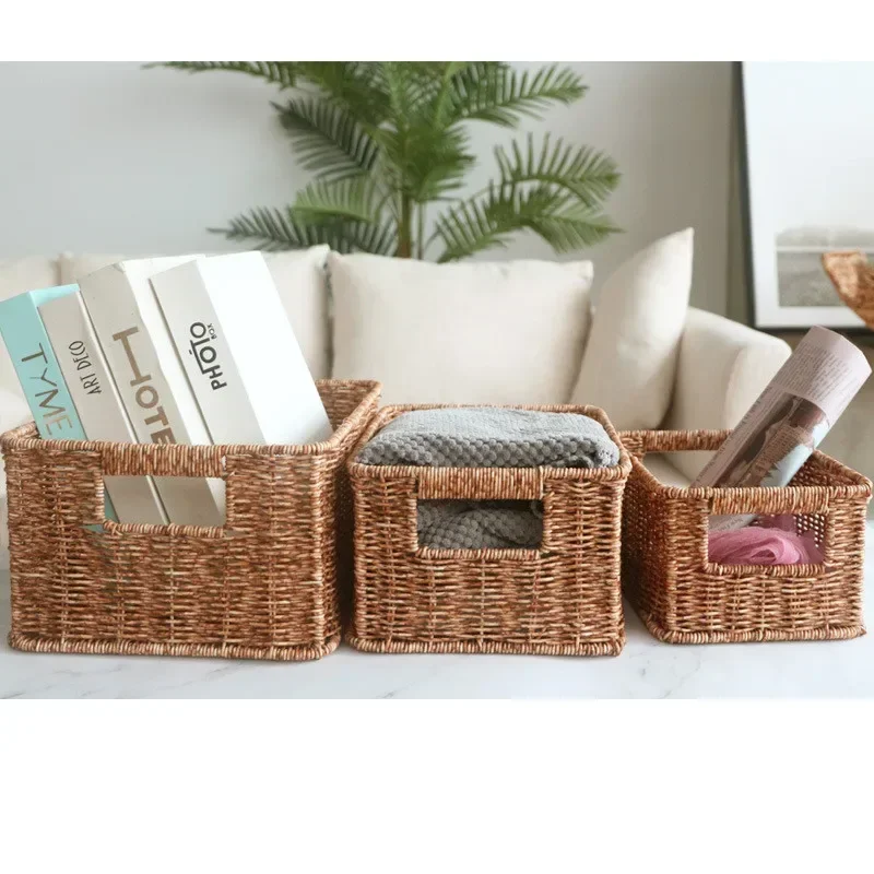 Cesta de armazenamento de imit - Woven Basket Set avaliação e preço